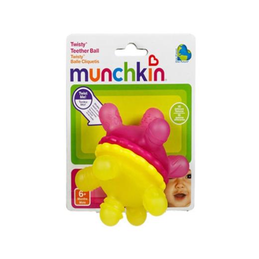 美国满趣健munchkin麦肯齐婴儿咬咬球适用年龄6个月以上多色随机发