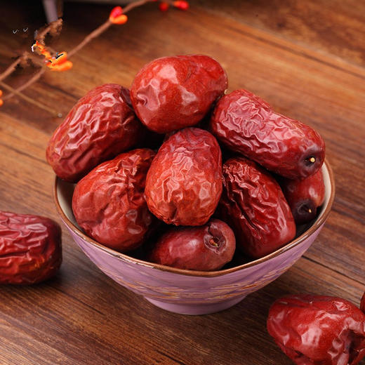 鑫炳记太谷壶瓶枣618g罐装零食香酥脆枣烘干山西特产大红枣 商品图1