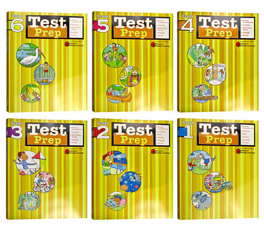 Flash Kids 预测卷1-6年级6册 英文原版 Test Prep Grade 1-6 英语测试练习 Harcourt Family Learning 小学英语教材教辅练习册 商品图1