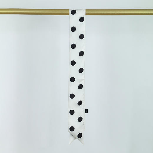 【甄珠贝】双面斜纹桑蚕丝波点小飘带&马衔扣 商品图4