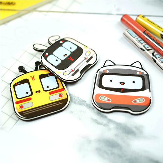 广州地铁Q版列车冰箱贴套装（6个/套） 商品图0