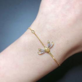 「蜻蜓」黄钻手链0.07克拉主石黄钻0.21克拉配钻1.79克18K金