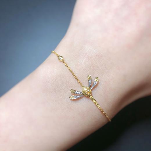 「蜻蜓」黄钻手链0.07克拉主石黄钻0.21克拉配钻1.79克18K金 商品图0