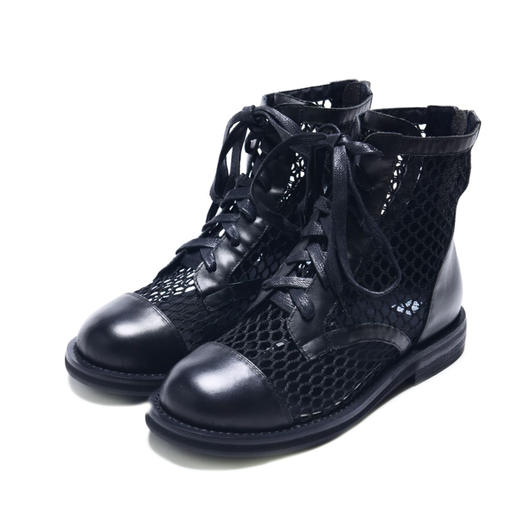 西村名物2020新款网面马丁靴时尚X20CS30101 商品图1