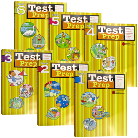 Flash Kids 预测卷1-6年级6册 英文原版 Test Prep Grade 1-6 英语测试练习 Harcourt Family Learning 小学英语教材教辅练习册
