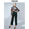 VIMAGE纬漫纪秋季新款通勤职业垂感舒适直筒西装裤长裤女显瘦V1405007 商品缩略图1
