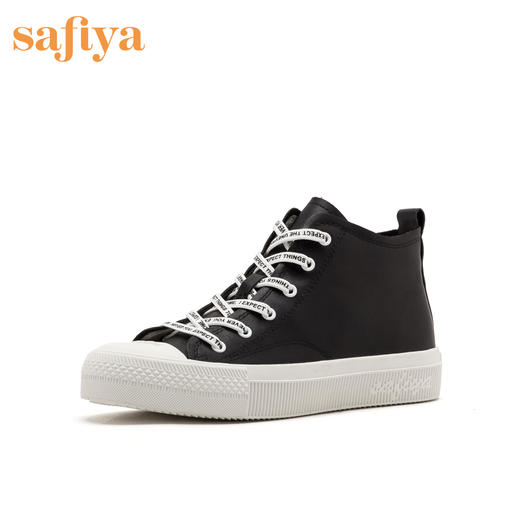 商场同款 | safiya索菲娅春秋字母带高帮休闲鞋正品女鞋SF93112077 商品图1