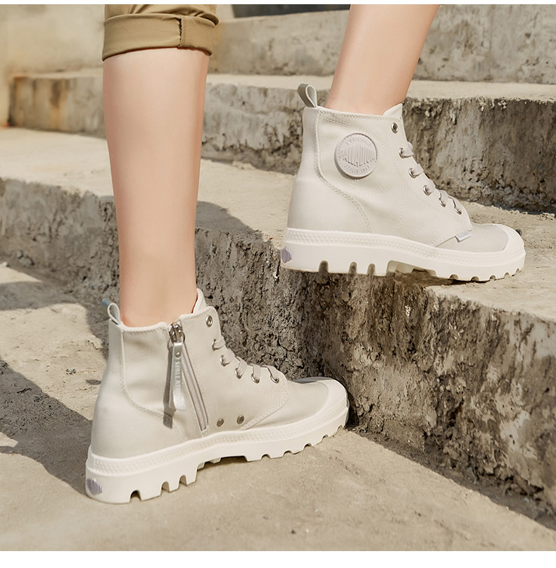 palladium帕拉丁高帮帆布鞋百搭清新糖果拉链款女鞋夏季潮鞋96693