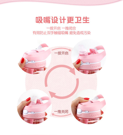 美国康迪克Contigo 儿童锁扣防漏运动吸管杯450mlJPY带授权招加盟代理 商品图6