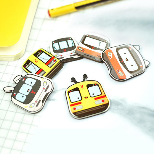广州地铁Q版列车冰箱贴套装（6个/套） 商品图1