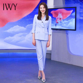 IWY/蓝色七分袖西服套装CP117