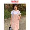 韩都衣舍2021夏新韩版宽松直筒多色牛仔背带裙连衣裙女GQ10793耒 商品缩略图0