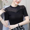 CHT-7321夏新款短袖t恤网纱打底衫显瘦气质减龄上衣薄 商品缩略图2