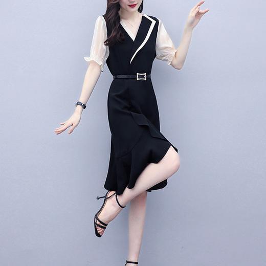 YRH-法式新款收腰显瘦鱼尾裙名媛气质裙子 商品图3