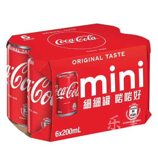 玉泉mini汽水可口可乐/雪碧/芬达200ml*6（新旧包装随机发） 商品图0