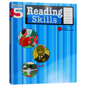 Flash Kids 小学英语阅读技巧五年级 英文原版 Reading Skills Grade 5 小学家庭英文练习册 Harcourt Family Learning 英文版