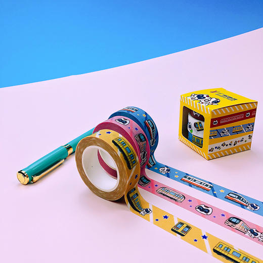 广州地铁缤纷列车和纸胶带套装(3卷/套） 商品图5