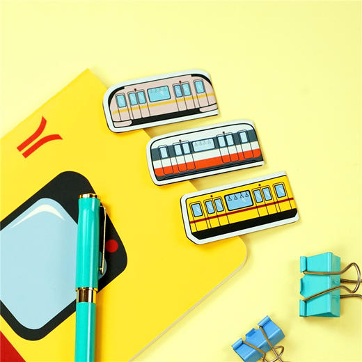 广州地铁列车磁性书签套装(3枚/套)