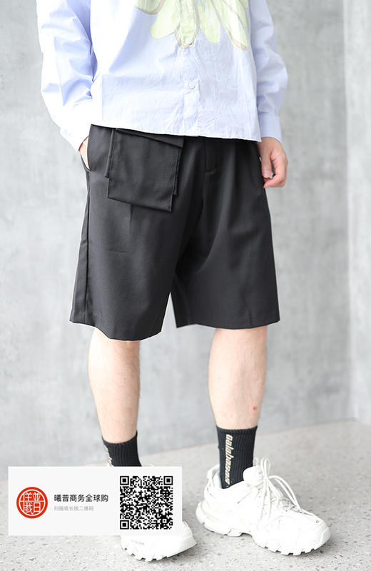 口袋西裤 西服爽滑透氣面料 男款短裤 商品图4