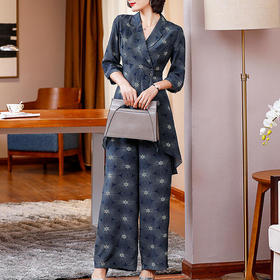 NYT-9119-1新款印花真丝套装