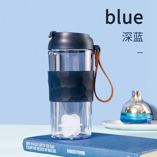 夏季新款水杯韦森摇摇杯400ml防烫隔热时尚塑料杯韩国创意搅拌杯JJ20916 商品图2