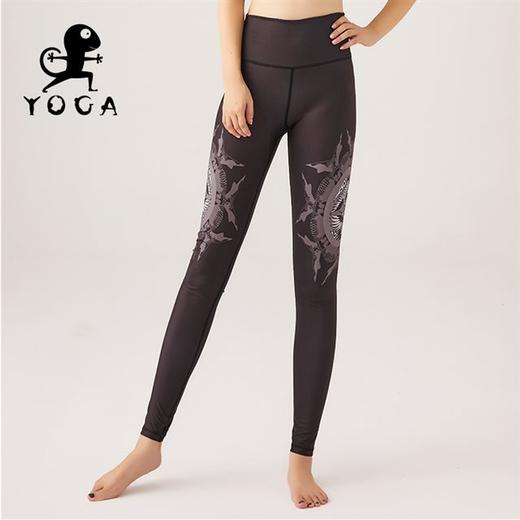 壁虎瑜伽2020【墨鹤】经典爆款紧身瑜伽健身速干九分裤 商品图0