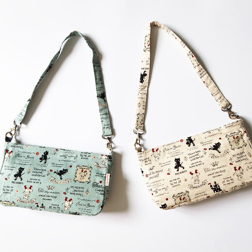 HUGOJIRO轻便小黄油挎包插画靴子猫 商品图2