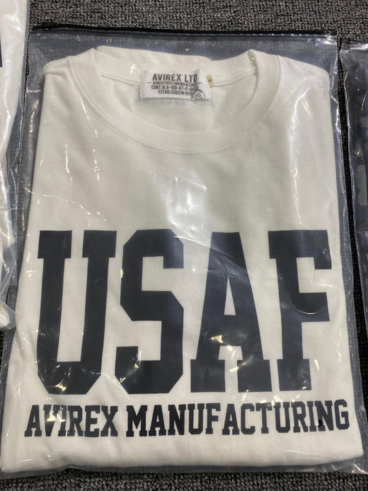 Avirex秋冬潮搭内搭字母长袖T恤！标全保真！ 商品图0