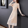 FMN-NM8351新款法式改良蕾丝时尚连衣裙 商品缩略图1