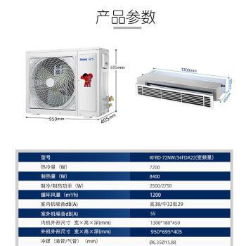 海尔一拖一中央空调KFRD-72NW/34FDA22(变频星) 商品图5