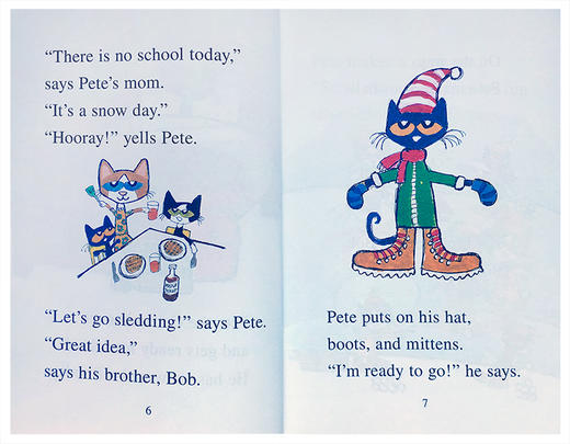 【I can read】My First阶段 Pete the Cat: Snow Daze 皮特猫与漫天大雪 商品图3