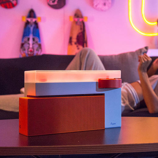 嘿哟HYM-DUO潮品黑胶唱片机蓝牙音箱语音控制便携创意智能电唱机 商品图11