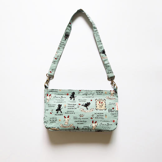 HUGOJIRO轻便小黄油挎包插画靴子猫 商品图4