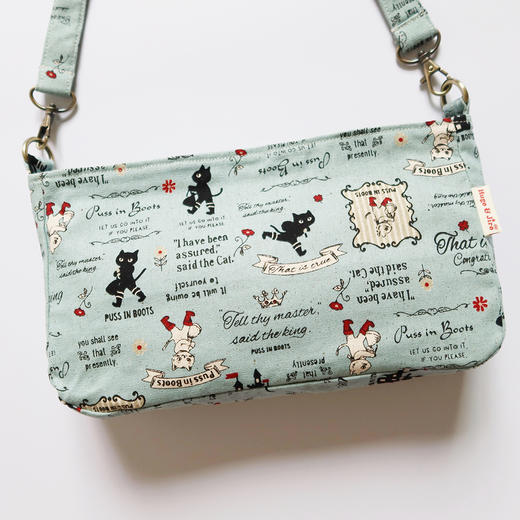 HUGOJIRO轻便小黄油挎包插画靴子猫 商品图3