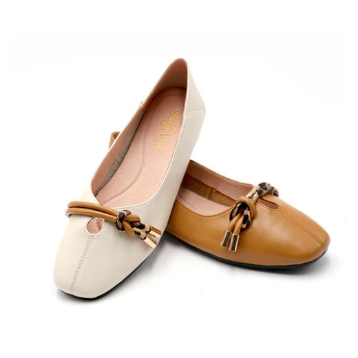 商场同款 |safiya 索菲娅 春秋乐福浅口鞋平底鞋休闲单鞋SF93111028 商品图1