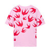 MCQ 女士燕子印花男友风短袖T恤  粉色 494256 RLT71 5555 商品缩略图1