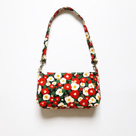 HUJI祤集Butter单肩包风の花茶花小猫