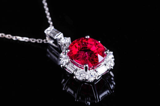 18k金 红碧玺 奢华大气 吊坠 AngieBella珠宝格格 商品图6