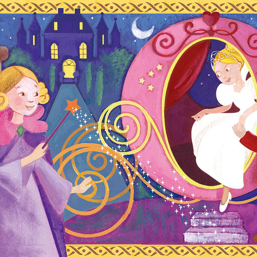 djeco灰姑娘儿童拼图女孩宝宝平面4-6岁益智小孩玩具36片童话故事