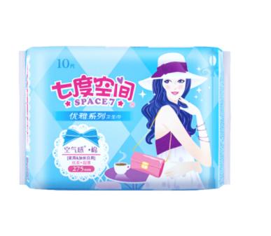七度空间（SPACE7） 优雅系列卫生巾 丝柔日用夜用组合套装16包76片 /8包76片 商品图4