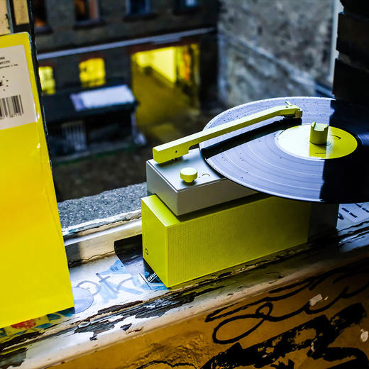 嘿哟HYM-DUO潮品黑胶唱片机蓝牙音箱语音控制便携创意智能电唱机 商品图8