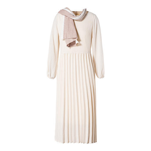 Famecoco范可儿长袖连衣裙女士宽松显瘦秋季长款裙F205FA006 商品图4