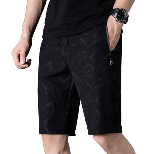 SS-K09男士冰丝五分裤薄款宽松中裤速干运动沙滩裤 商品图3