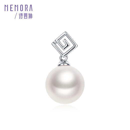 【一口价福利款】白色18K金珍珠吊坠ZP001014 商品图0