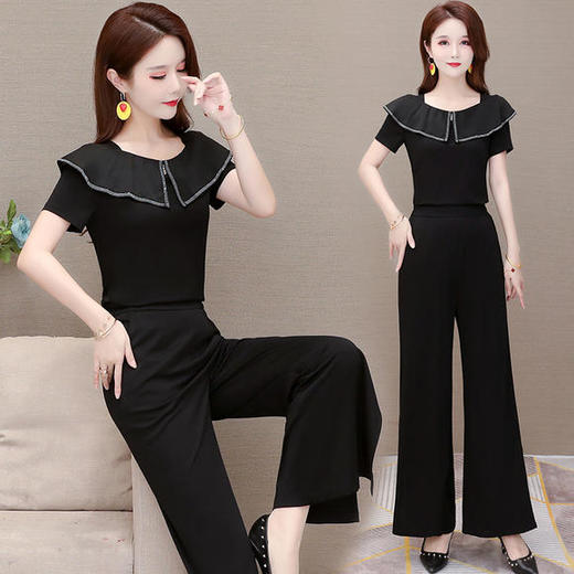 YWE-TYH206056新款小香风天丝时尚两件套 商品图1