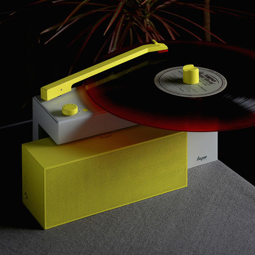 嘿哟HYM-DUO潮品黑胶唱片机蓝牙音箱语音控制便携创意智能电唱机 商品图10