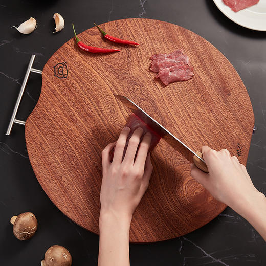 初心| 圆形水槽菜板乌檀木 商品图1