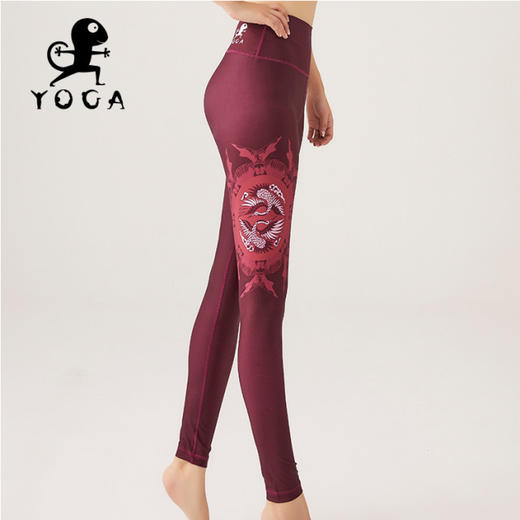 壁虎瑜伽2020【墨鹤】经典爆款紧身瑜伽健身速干九分裤 商品图3