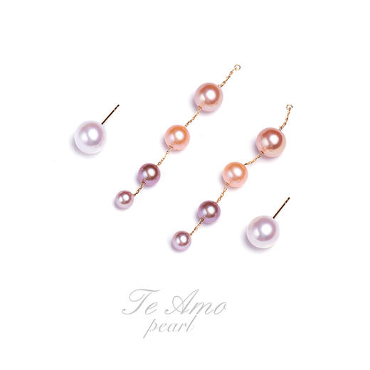 Barbie Life系列【欲滴】淡水珍珠耳钉/耳链/吊坠 （一款多用）/代表作品 商品图2