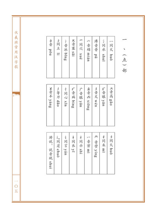 《伏羲班常用汉字歌》2017修订版-LT 商品图2